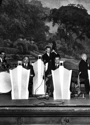 Hospital Band/Orchestra - In Splendid Isolation.  Ernest French, front, left.